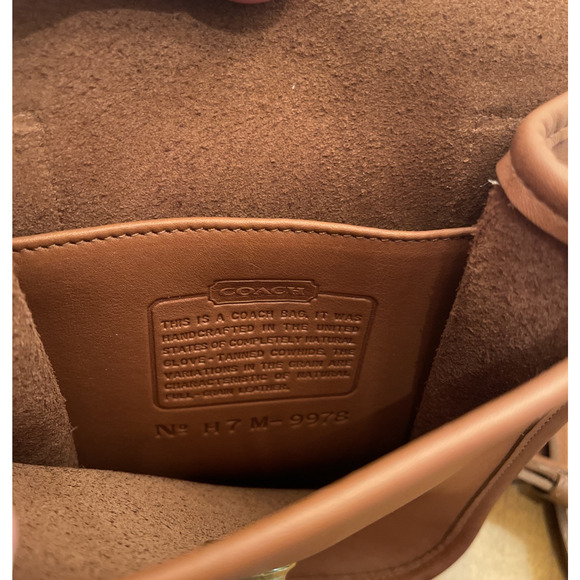 Coach Scooter Sidepack Crossbody Bag British Tan Classic Leather #9978 - Picture 10 of 12